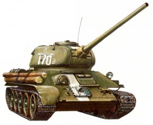 Танк Т-34/85 - 3D мобель
